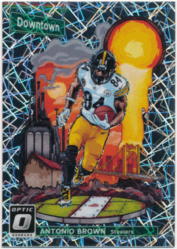 Antonio Brown NFL 2018 Panini Donruss Optic Prizm Downtown