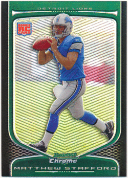 Matthew Stafford NFL 2009 Bowman Chrome RC Rookie Refractor