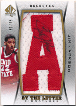 Jim Jackson NBA 2012-13 Upper Deck SP Authentic By the Letter Signature Auto 61/75