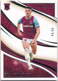 Declan Rice Soccer 2020 Panini Immaculate Collection RC Rookie Card 44/99