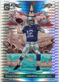 Andrew Luck NFL 2019 Panini Donruss Optic Prizm Downtown