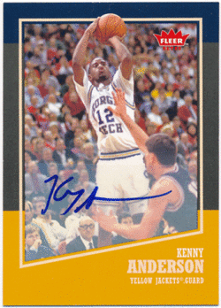 Kenny Anderson NBA 2013-14 Fleer Retro Signature Auto