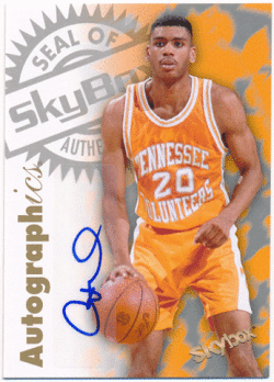 Allan Houston NBA 2013-14 Fleer Retro Skybox Autographics Auto