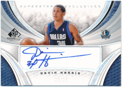 Devin Harris NBA 2005-06 Upper Deck UD SP Game Used Superstar Exclusives Auto 22/25