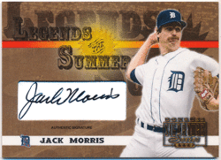 Jack Morris MLB 2003 Donruss Signature Series Legends of the Summer Auto
