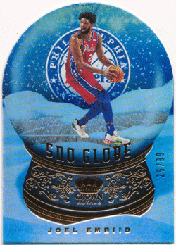 Joel Embiid NBA 2020-21 Panini Crown Royale Sno Globe 25/99
