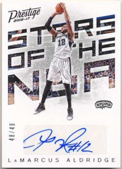 LaMarcus Aldridge NBA 2016-17 Panini Prestige Stars of the NBA Signature Auto 48/49