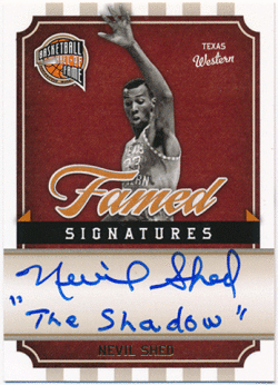 Nevil Shed NBA 2009-10 Panini Hall of Fame Framed Signature Auto 160/899