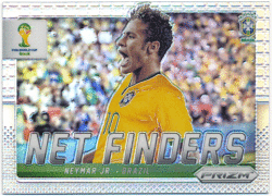 Neymar Jr. Soccer 2014 Panini Prizm Net Finders Silver Prizm