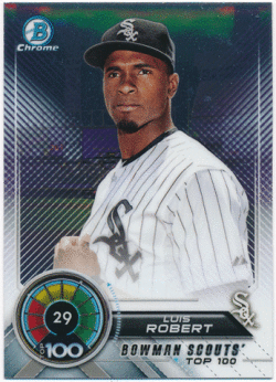 Luis Robert MLB 2018 Bowman Chrome Bowman Scouts' Top 100