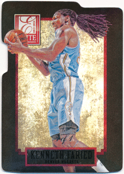 Kenneth Faried NBA 2013-14 Panini Elite Black Status Parallel 1/1 1of1