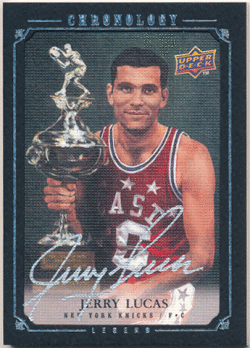 Jerry Lucas NBA 2007-08 Upper Deck Chronology Legend Signature Auto 43/99