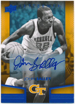 John Salley NBA 2014-15 Upper Deck Lettermen Signature Auto