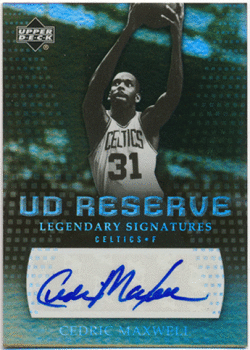 Cedric Maxwell NBA 2006-07 Upper Deck UD SP Reserve Legendary Signature Auto