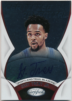 Gary Trent Jr. NBA 2018-19 Panini Certified RC Rookie Potential Signature Auto