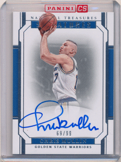 Chris Mullin NBA 2018-19 Panini National Treasures Signatures Auto 69/99