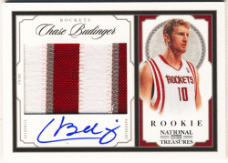 Chase Budinger NBA 09-10 Panini National Treasures RC Patch Auto 38/99