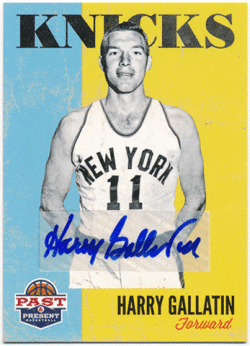 故 Harry Gallatin NBA 2012-13 Panini Past & Present Signature Auto