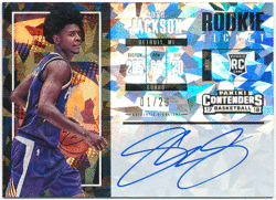 Josh Jackson NBA 2017-18 Panini Contenders RC Rookie Ticket Cracked Ice Signature Auto 01/20