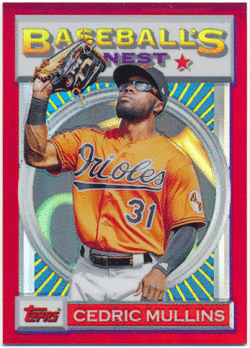 Cedric Mullins MLB 2020 Topps Finest Baseball's Red Refractor 2/5