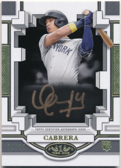 Oswaldo Cabrera MLB 2023 Topps Tier One RC Rookie Break Out Signature Auto 09/25 Bronze Ink