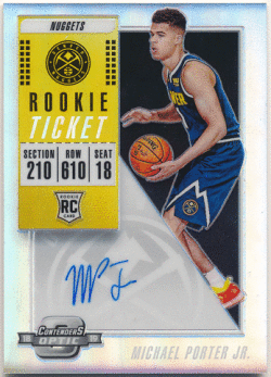 Michael Porter Jr. NBA 2018-19 Panini Contenders Optic RC Rookie Ticket Prizm Signature Auto
