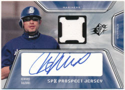 Ichiro MLB 2001 Upper Deck SPx RC Rookie Signature Jersey Auto イチロー