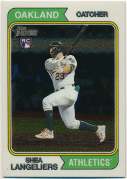 Shea Langeliers MLB 2023 Topps Heritage RC Rookie Chrome 918/999