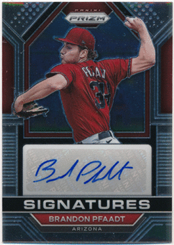 Brandon Pfaadt MLB 2023 Panini Prizm RC Rookie Signature Auto