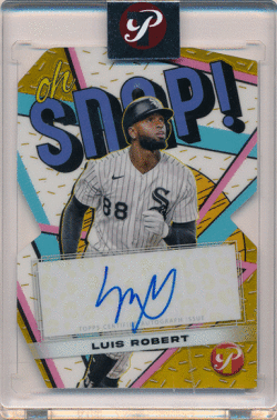 Luis Robert MLB 2023 Topps Pristine Oh Snap ! Gold Refractor Signature Auto 33/50