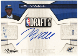 John Wall NBA 10-11 Panini Prestige Draft Class Signature Auto 112/283