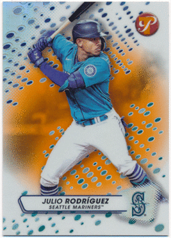 Julio Rodriguez MLB 2023 Topps Pristine Orange Refractor 22/25
