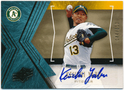 藪恵壹 恵一 恵市 MLB 2005 Upper Deck SP Collection SPx RC Rookie Signature Auto 044/350 Keiichi Yabu