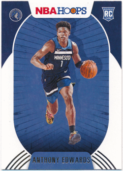 Anthony Edwards NBA 2020-21 Panini Hoops RC #216 Rookie Card