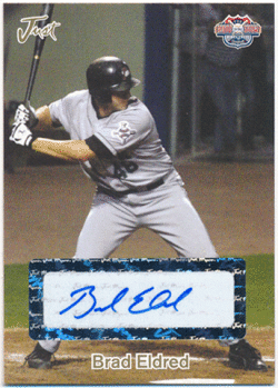 ブラッド・エルドレッド 2005 Just Minors Just the Proof Signature Auto 直筆サインカード Brad Eldred 元広島