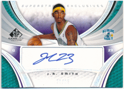 J.R. Smith NBA 2005-06 Upper Deck SP Game Used Superstar Exclusives Signature Auto 21/25