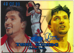 Toni Kukoc NBA 1998-99 Flair Showcase Row 1 Legacy Collection 49/99