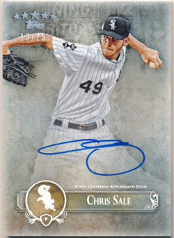 Chris Sale MLB 2013 Topps Five Star Rainbow Foil Signature Auto 13/25