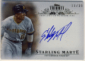 Starling Marte MLB 2013 Topps Tribute Refractor Signature Auto 11/35