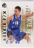 Evan Fournier 12-13 UD SP Authentic Rookie F/X Signature Auto