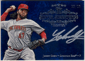 Johnny Cueto MLB 2013 Topps Five Star Silver Signature Auto Blue 05/25