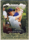 Michelle Wie 2014 UD Exquisite Collection Signature Masterpiece Auto