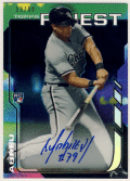 Jose Abreu MLB 2014 Topps Finest RC Black Refractor Signature Auto 19/99