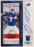 EJ Manuel NFL 2013 Panini Contenders RC SP Variation Signature Auto