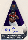 Michael Turner NFL 2012 Panini Crown Royale Purple Choice Signature Auto 08/10