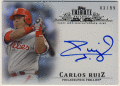 Carlos Ruiz MLB 2014 Topps Tribute Refractor Signature Auto 83/99
