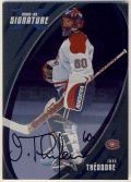 Jose Theodore NHL 02-03 Be A Player Signature Auto
