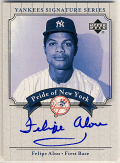 Felipe Alou MLB 2003 UD Yankees Signature Series Pride of New York Auto