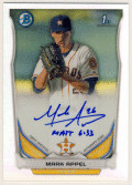 Mark Appel MLB 2014 Bowman Chrome 1st Bowman Refractor Signature Auto 182/500
