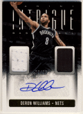 Deron Williams NBA 13-14 Panini Intrigue Signature Jersey Auto 09/25